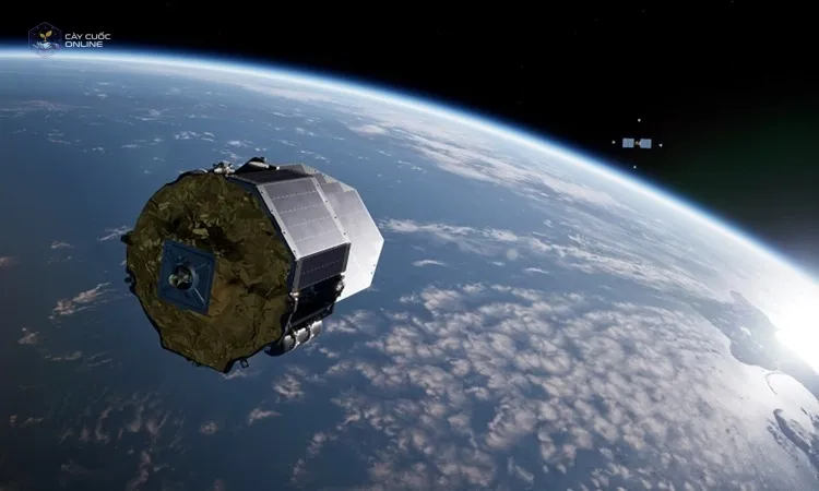 Mô phỏng tàu vũ trụ của Rocket Lab dùng cho nhiệm vụ Victus Haze. Ảnh: Rocket Lab