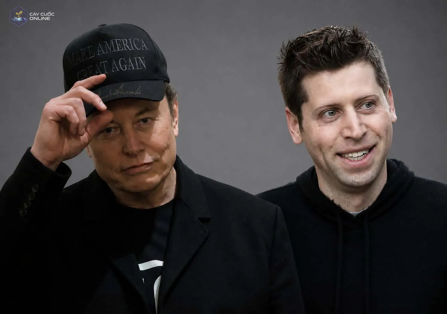 Elon Musk (trái) và Sam Altman. Nguồn: Reuters/AFP