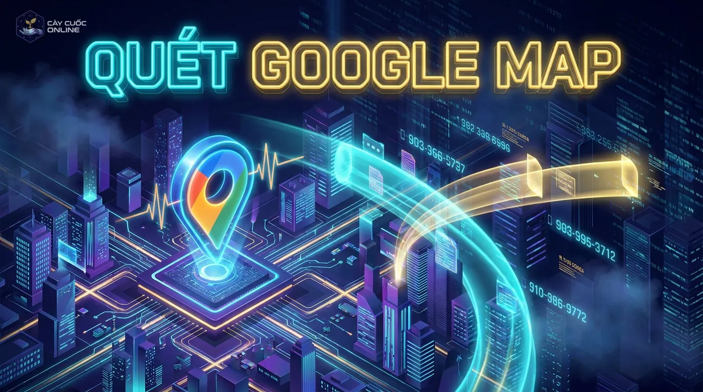 phần mềm quét data google map