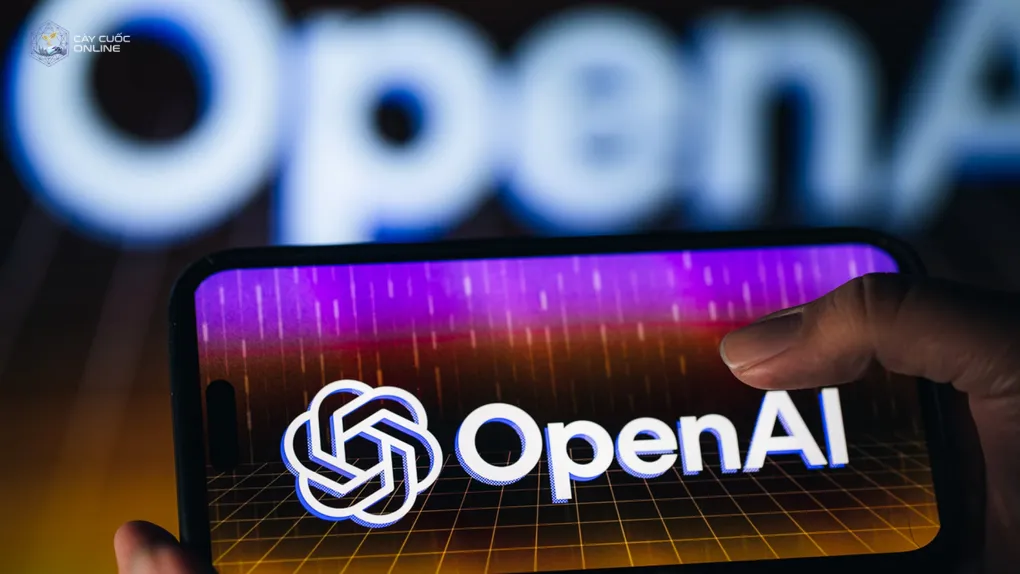 Logo OpenAI trên một chiếc smartphone. Ảnh: Mashable