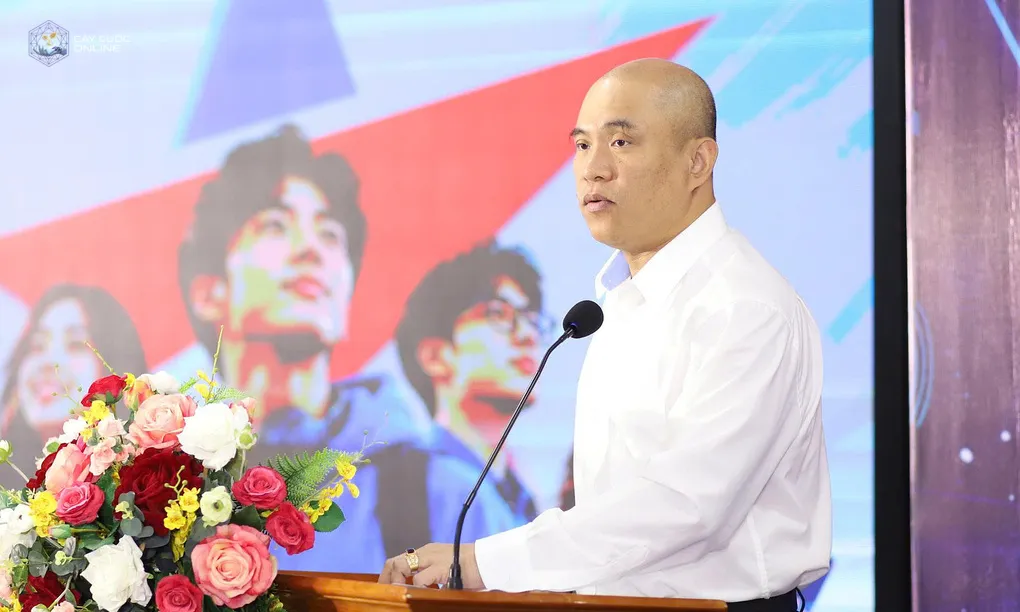 Đại tá Hà Văn Bắc, Phó Cục trưởng An ninh mạng, phát biểu tại sự kiện. Ảnh: Thu Uyên